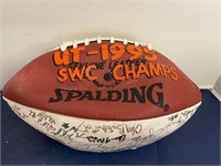 UT 1995 SWC Champs Team Signed Football