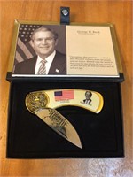 Commemorative George Bush presidential knife