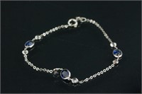 3.0ct and 1.0ct Natural Sapphire Bracelet CRV$2700