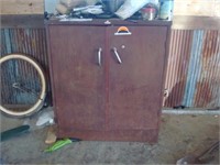 Brown Storage Cabinet Only - no contents