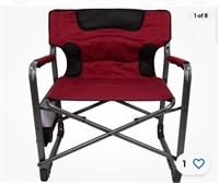 Ozark Camping XXL Director Folding Chair w Table