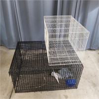 YD 2pc Rabbit hutch Bird Cage, 16x16x24", 16x27x33