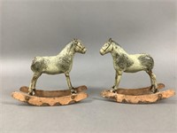 Early Papier-mâché Toy Rocking Horses