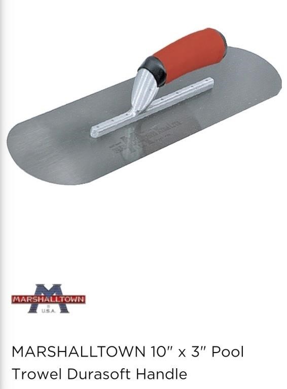 (2) Marshalltown 10 × 3" Pool Trowels