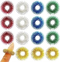 15PC SPIKEY SENSORY FINGER RINGS