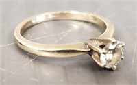 Vintage 14K ring set with approx. .45 ct diamond