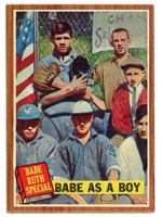 1962 Topps Babe Ruth "Babe as a Boy" Baseball