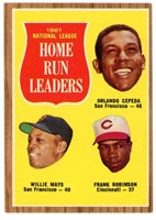 1962 Topps National League Home Run Leaders #54 -