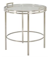 Spencer end table stainless steel finish