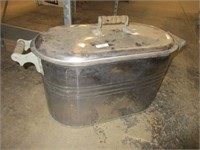 Nice metal boiler with lid
