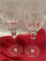 Set 9.5" Tall Crystal Wine Glasses