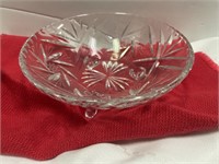 Footed 7 3/4" Crystal Bowl