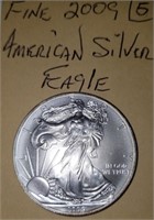 2009 BU American Silver Eagle Coin