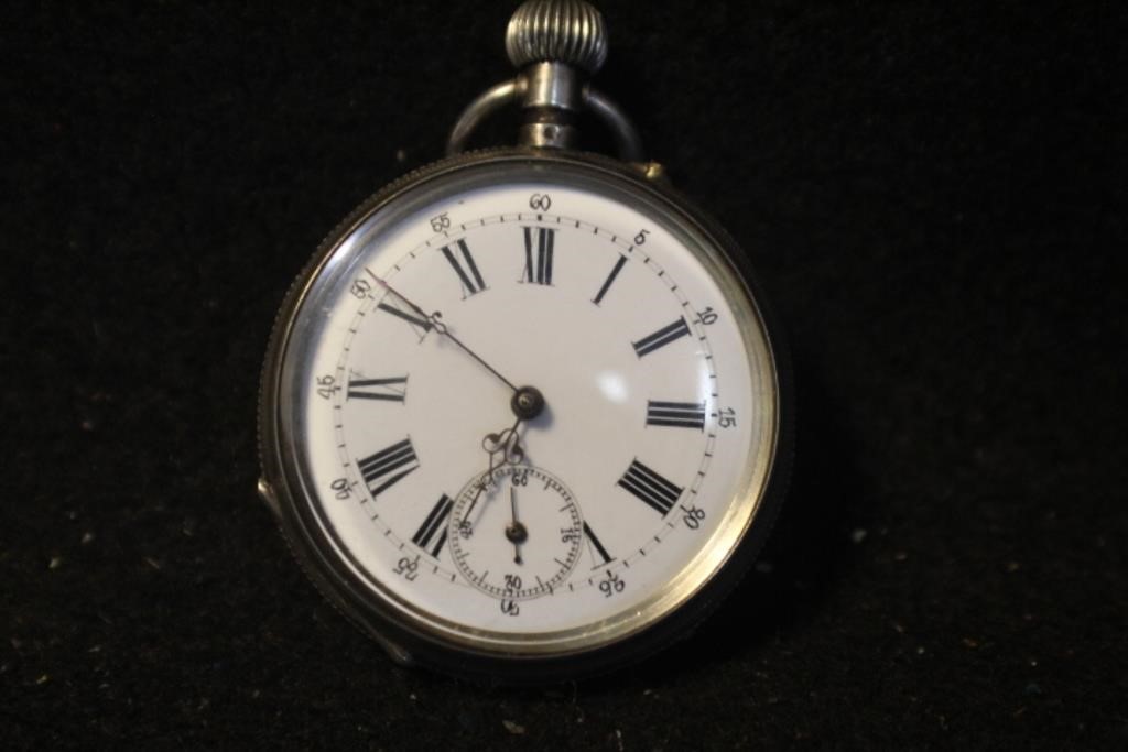 Antique Victorian Silver Pocket Watch