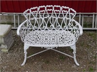 36" WIDE CAST ALUMINUM BENCH