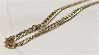 YELLOW GOLD TONE LINK NECK CHAIN CLASP STAMPED 18K