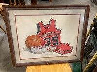 25” x 31” Louisville Walt Horned signed picture