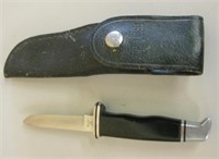 116 Buck Knife w/ Leather Sheath - USA