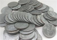 Lot of 50 1943 WW II Steel Pennies