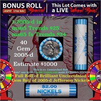 1-5 FREE BU Nickel rolls with win of this 2005-d B