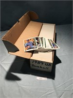 Box of 1989 Assorted Collectable Baseball Cards