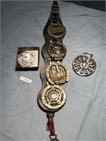 Leather Belt with Medallions