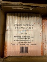 CARTON OF WOODEN CHOPSTICKS *BID PER CARTON