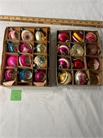 Lot of Assorted VTG Glass Christmas Ornaments