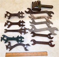 (12) Antique Tools - John Deere, Van Brunt & More