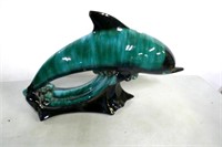 Blue Mountain Pottery Dolphin 17"L