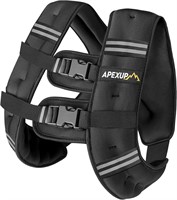 APEXUP Weighted Vest Men/Women 25lbs Black