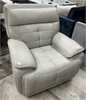 Modern Leather Style Power Reclining Chair