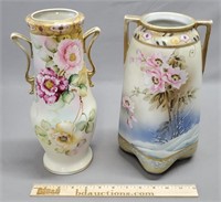 Lot of Nippon Hand Painted Vases