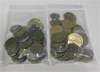 2 Bag Lot of Assorted Tokens