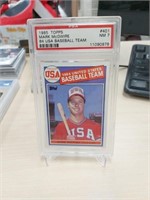 MARK McGWIRE 1985 TOPPS ROOKIE PSA 7 NM #401