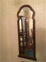 Traditional Cherry Wood Finish Mirror