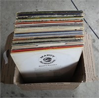Box Lot Of Vinyl Records Marty Robbins & More