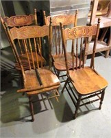 Set of 5 Matching Farmhouse Chairs