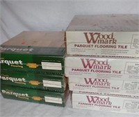 E3) 70 Sq Ft Hardwood Parquet Flooring. 12" x 12",