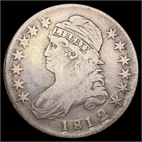 1812 Capped Bust Half Dollar LIGHTLY CIRCULATED