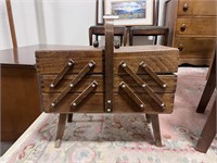 WOODEN SEWING CADDY