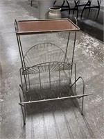 2 RETRO WIRE RACK/TABLES