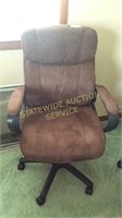 Dark Brown Swede Chair #3
