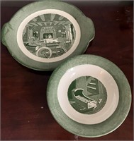 Decorative plate and bowl