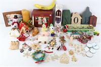 50+ Vtg. Xmas Holiday Mini-Ornaments & Decorations