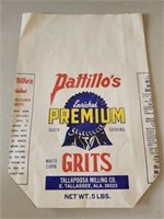 Vintage Pattillos Grits Tallapoosa Milling Co Bag