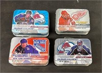 Four 2003 NHL Mini Lunchboxes. Unopened.
