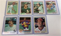 7- 1978 Topps Baseball Card Lot