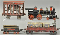 IVES CAST IRON FLOOR TRAIN SET