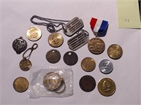 Lot of Coins, Medallions, & Tokens